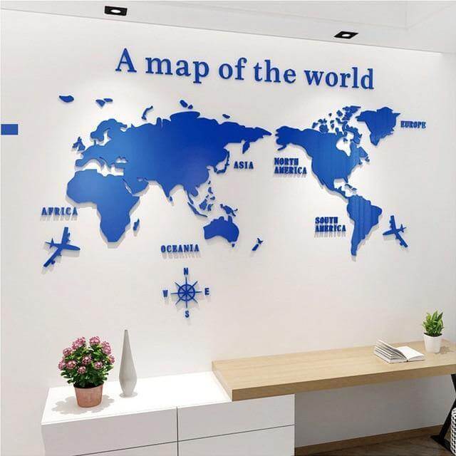 A Map Of the World Wall Art Decoration - Image 2