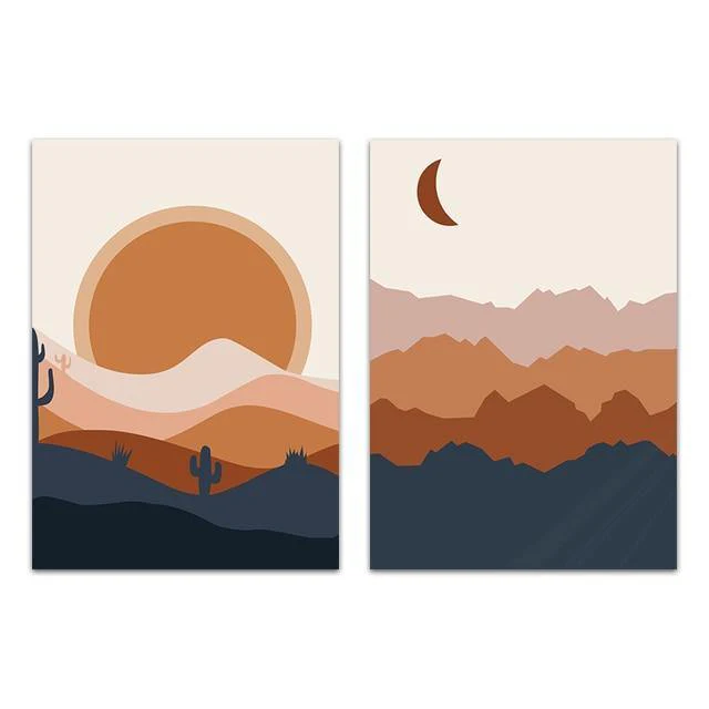 Abstract Boho Landscape Pictures - Image 4