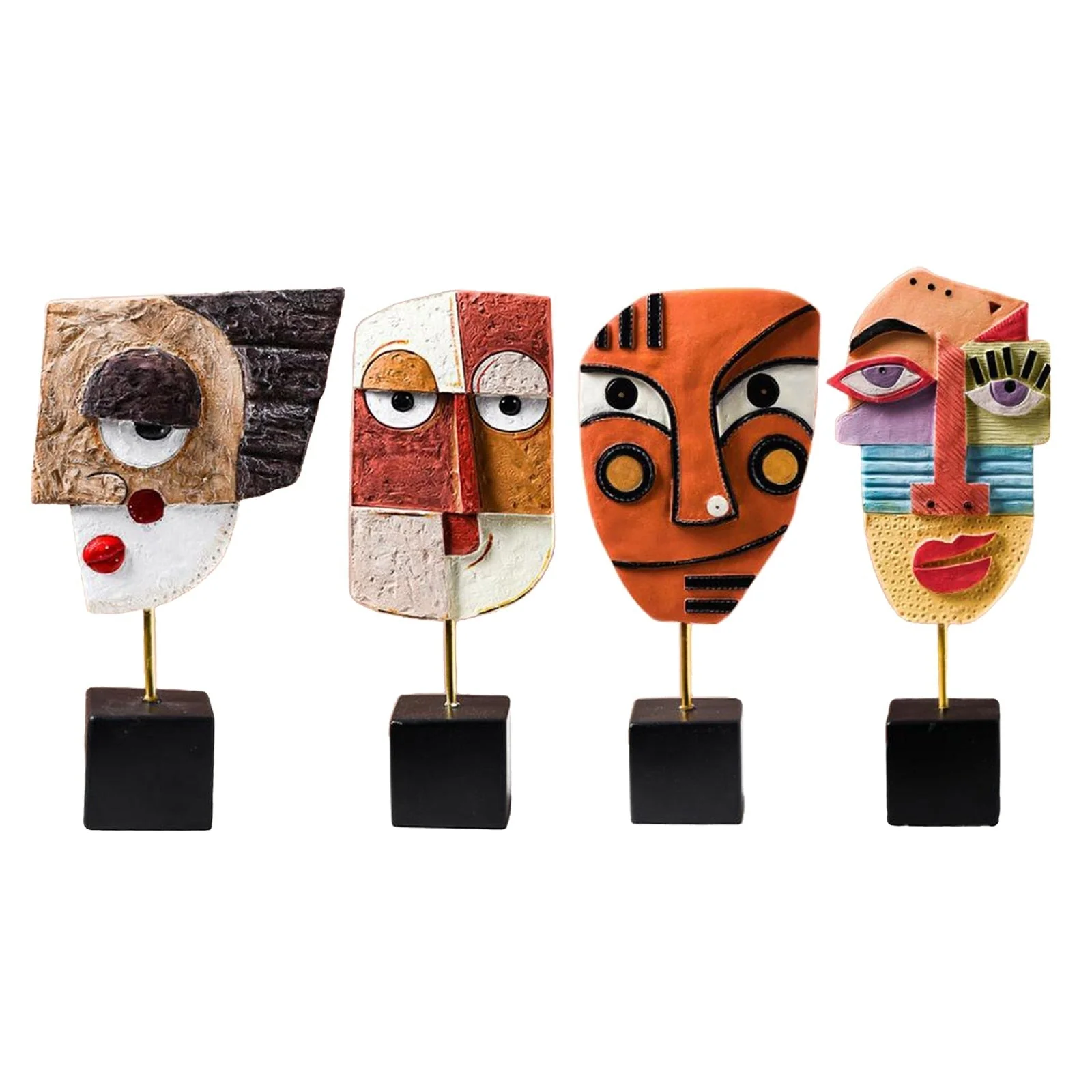 Abstract Pop Art Face Home Sculpture - Image 13