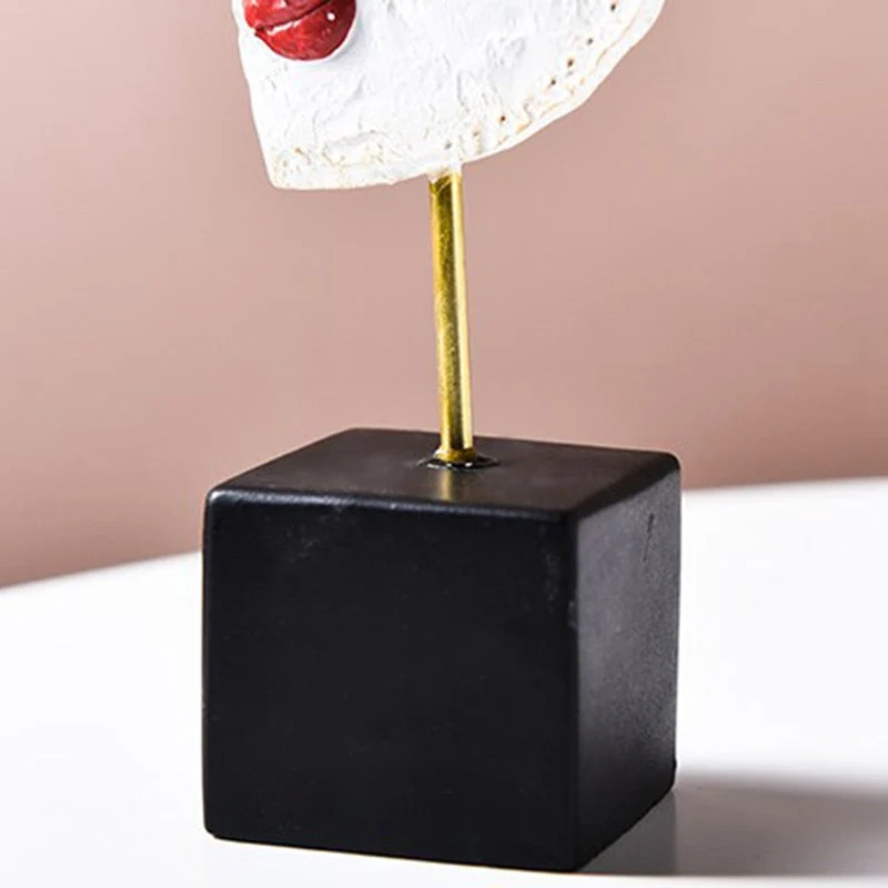 Abstract Pop Art Face Home Sculpture - Image 9