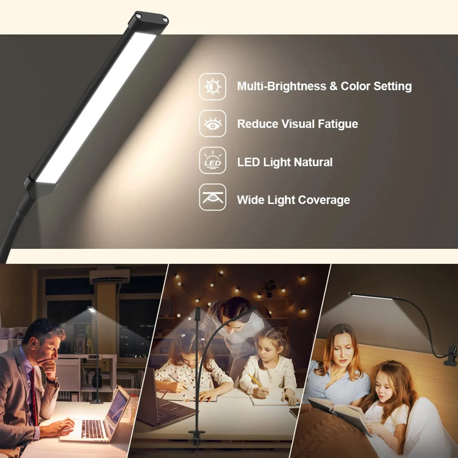 Adaptive Workspace Dimmable Flexible LED Lamp - Image 4
