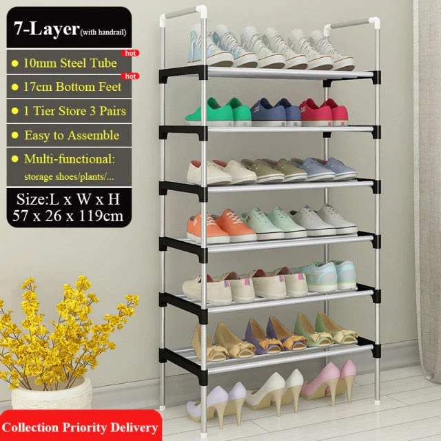 Adjustable 30 Pair Shoe Rack Space Saving Storage Organizer - Image 12