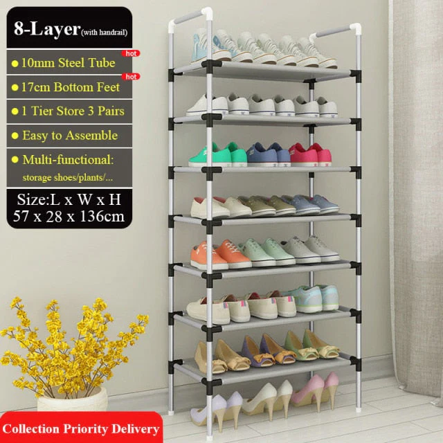 Adjustable 30 Pair Shoe Rack Space Saving Storage Organizer - Image 8