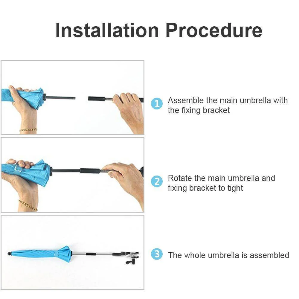 Adjustable Anti-UV Baby Stroller Umbrella - Image 8