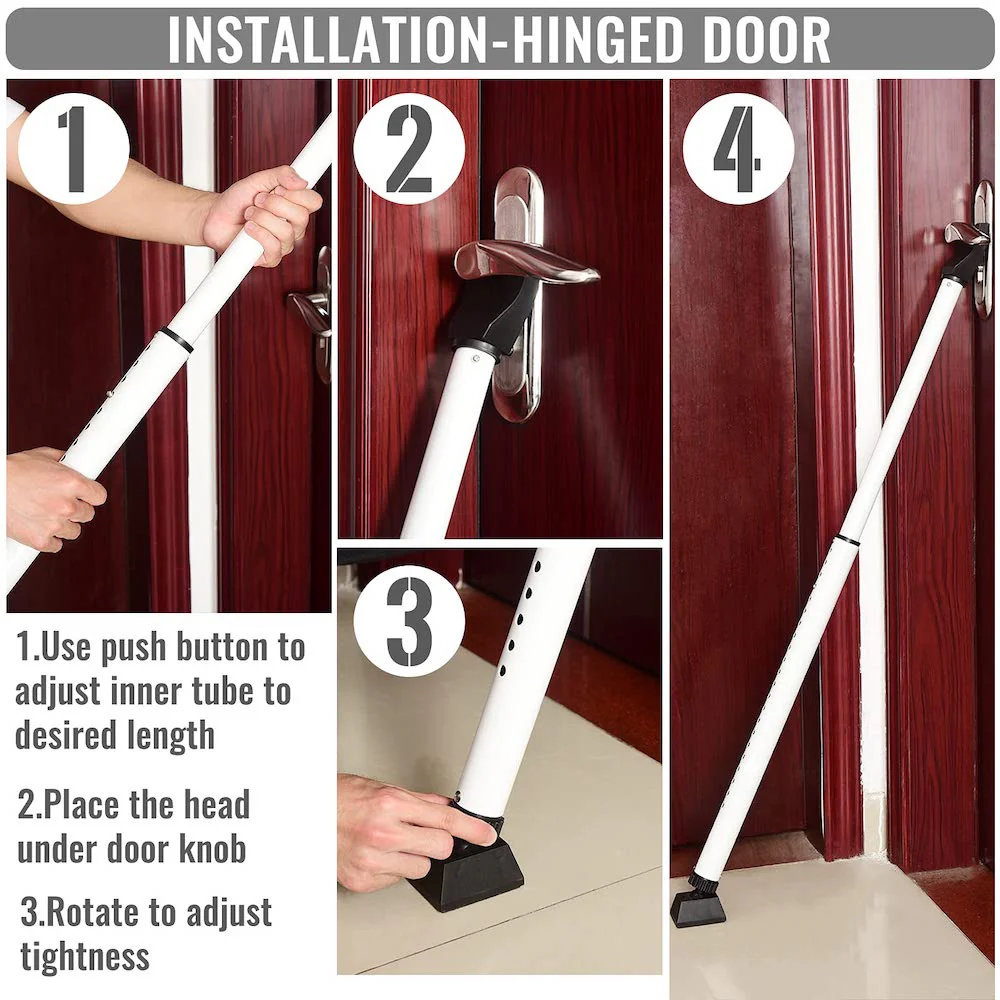Adjustable Door Security Safety Bar - Image 4