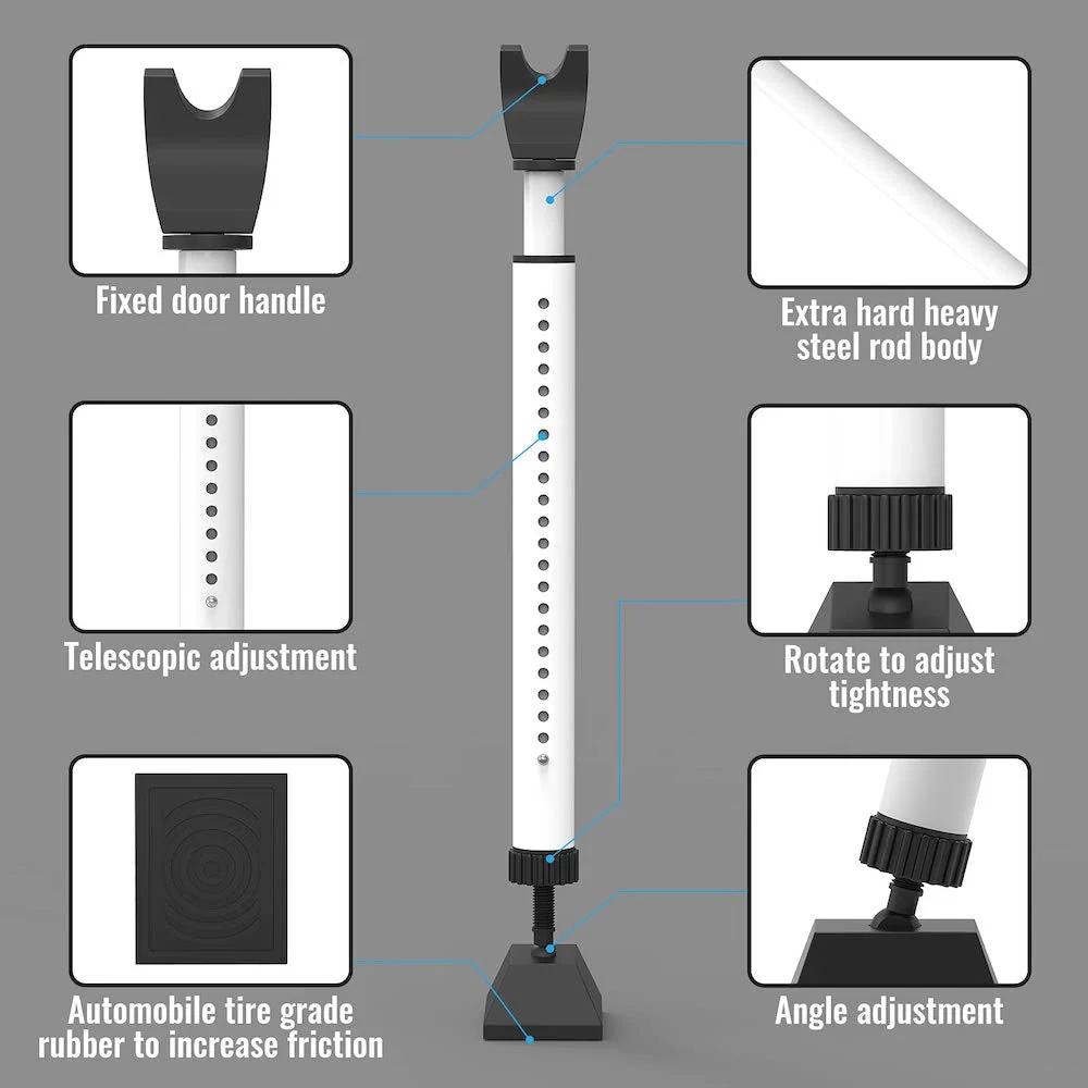 Adjustable Door Security Safety Bar - Image 5