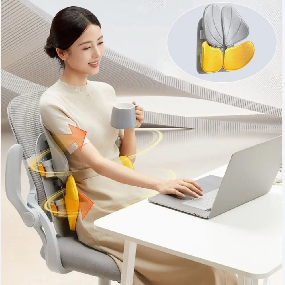 Adjustable Ergonomic Memory Foam Mesh Waist Relief Chair Cushion - Image 4