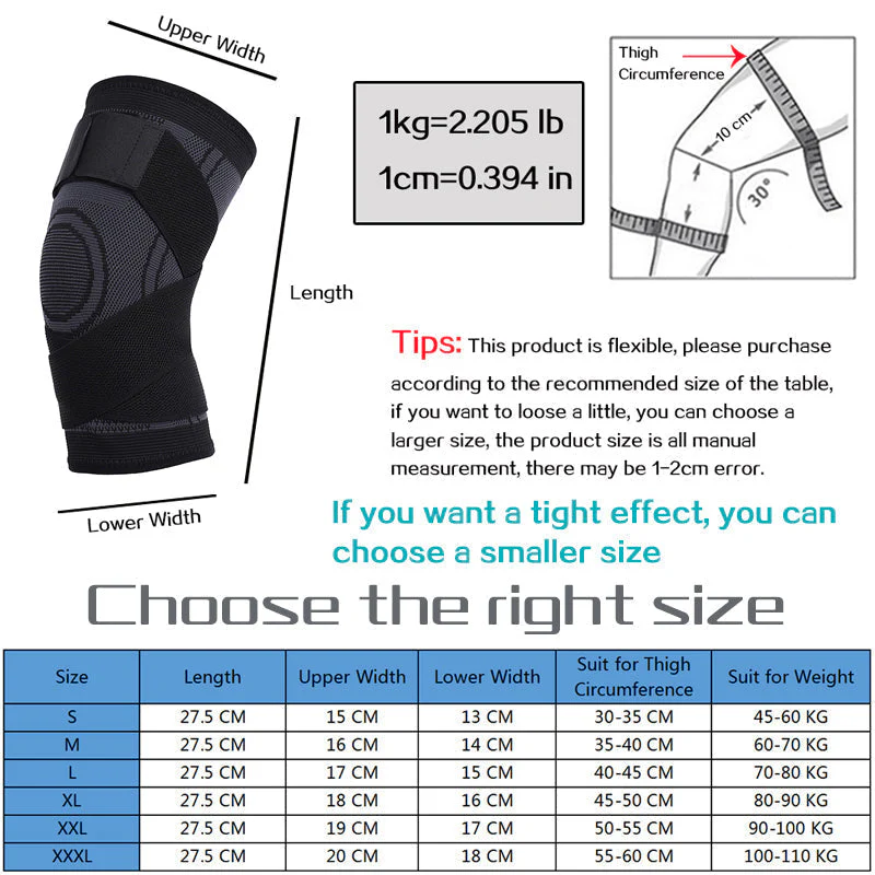 Adjustable Fitness Knee Joints Protector Pad - Image 6