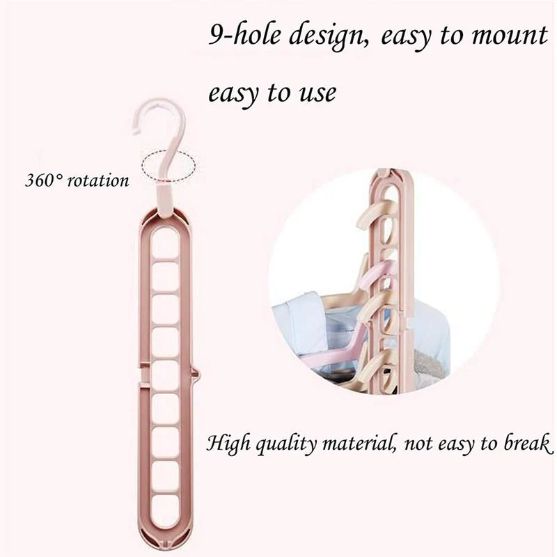Adjustable Folding Magic Multi Hooks Hanger - Image 3