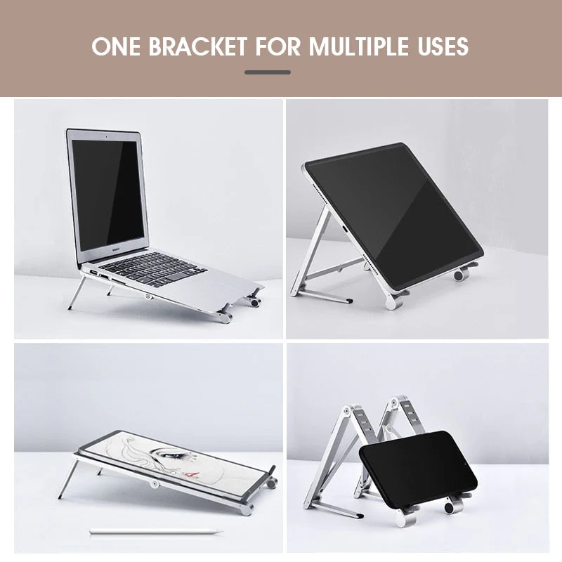 Adjustable Folding Notebook Phone Holder Stand - Image 3