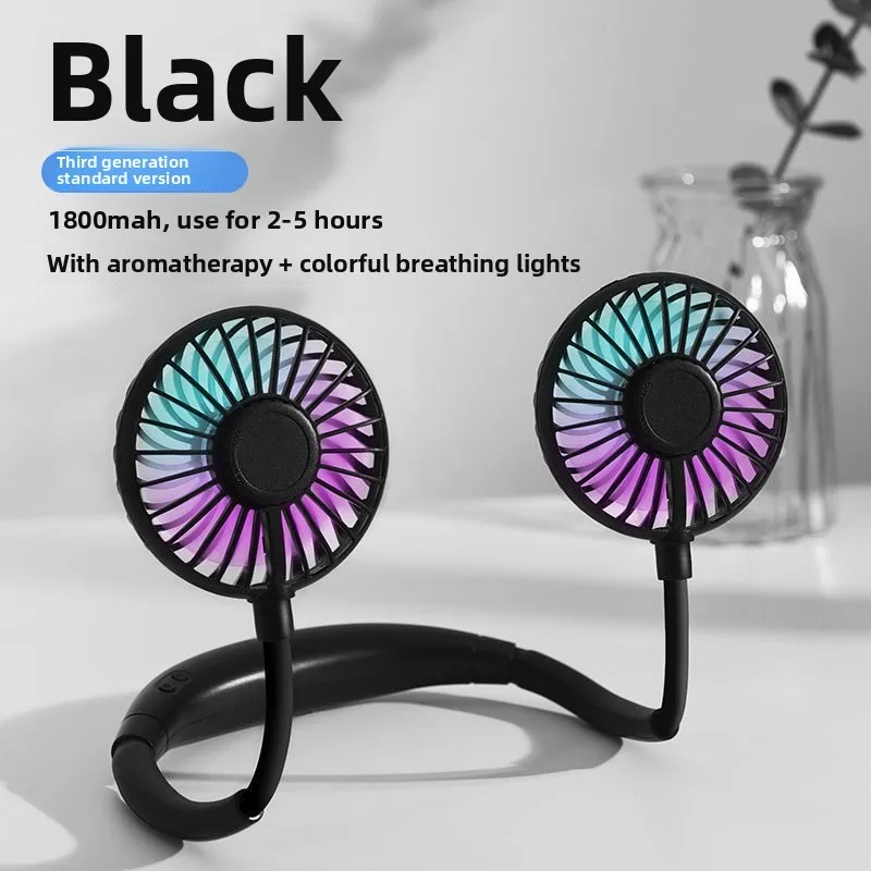 Adjustable Hands-Free Neck Cooling Fan - Image 5