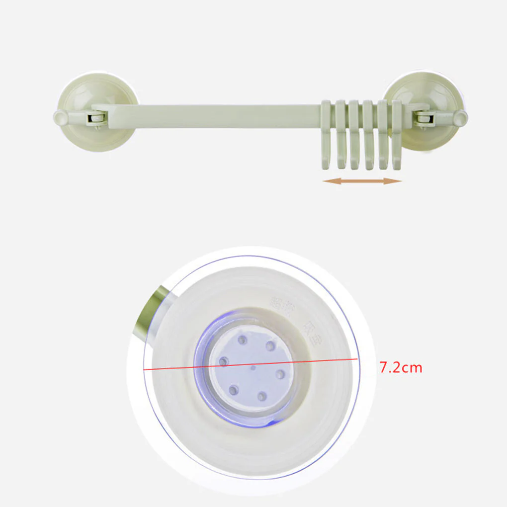 Adjustable Hook Double Suction Towel Rack - Image 5