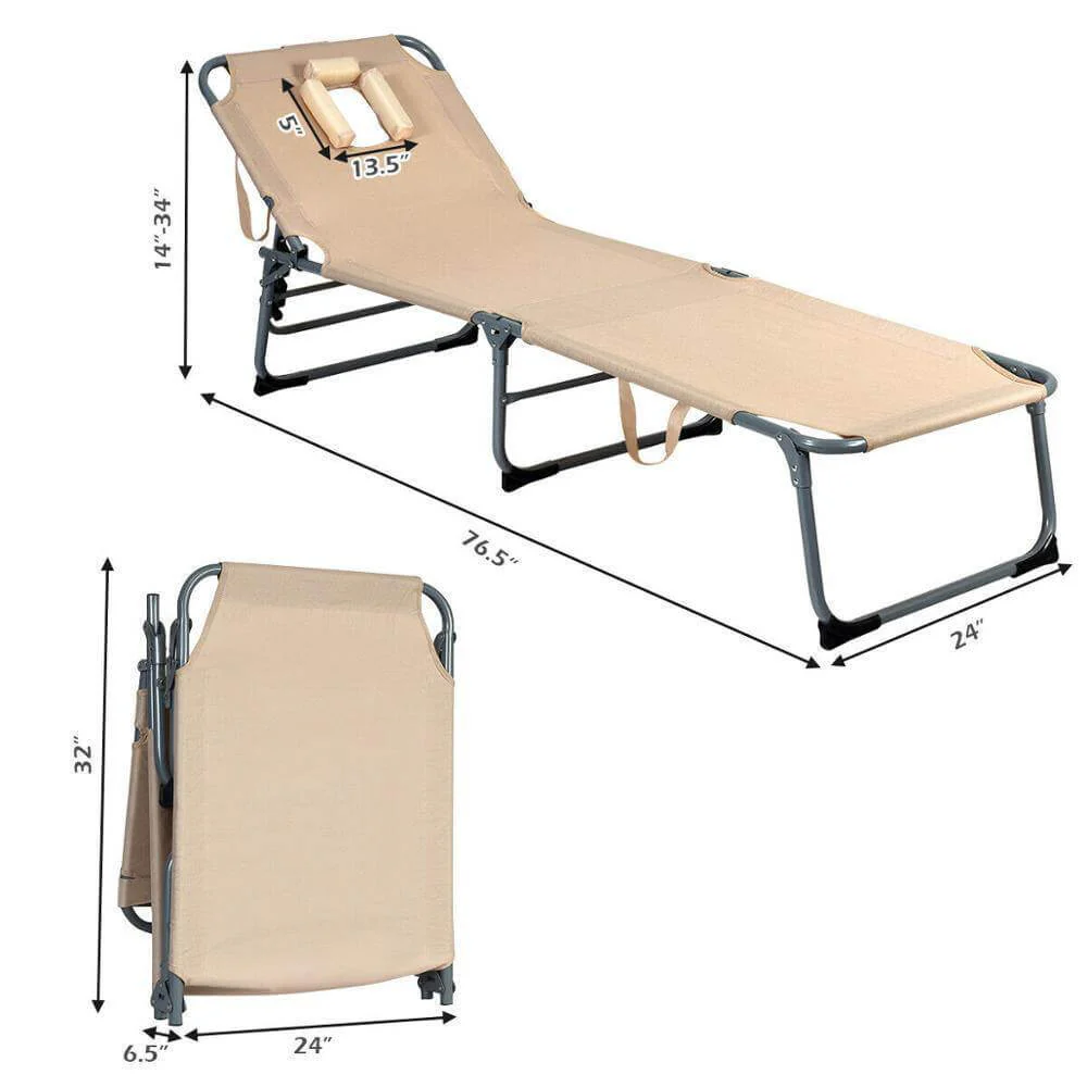 Adjustable Lounge Chair with Face Hole - Image 7