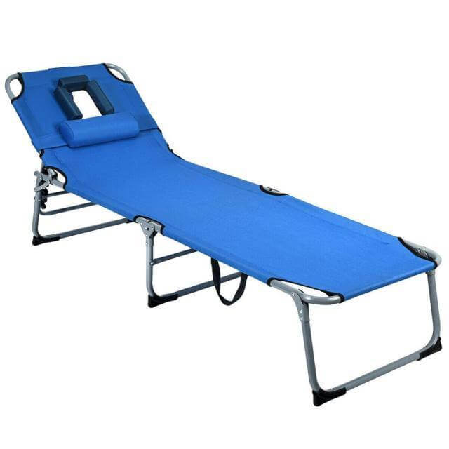 Adjustable Lounge Chair with Face Hole - Image 8