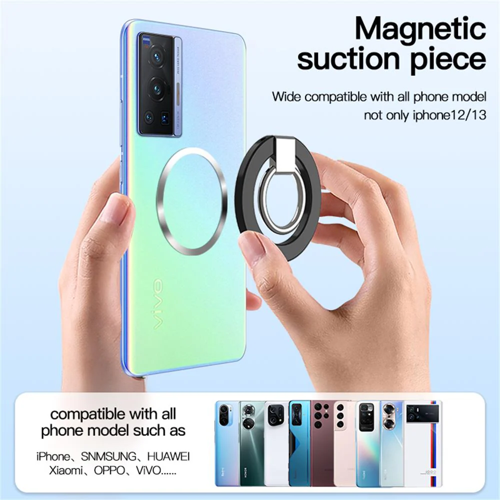 Adjustable Metal Magnetic Phone Holder Ring - Image 3