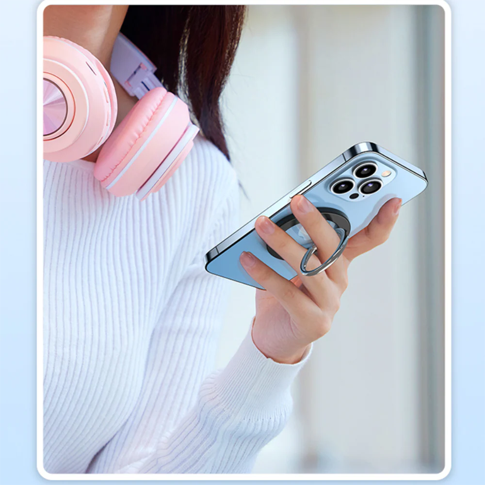 Adjustable Metal Magnetic Phone Holder Ring - Image 4