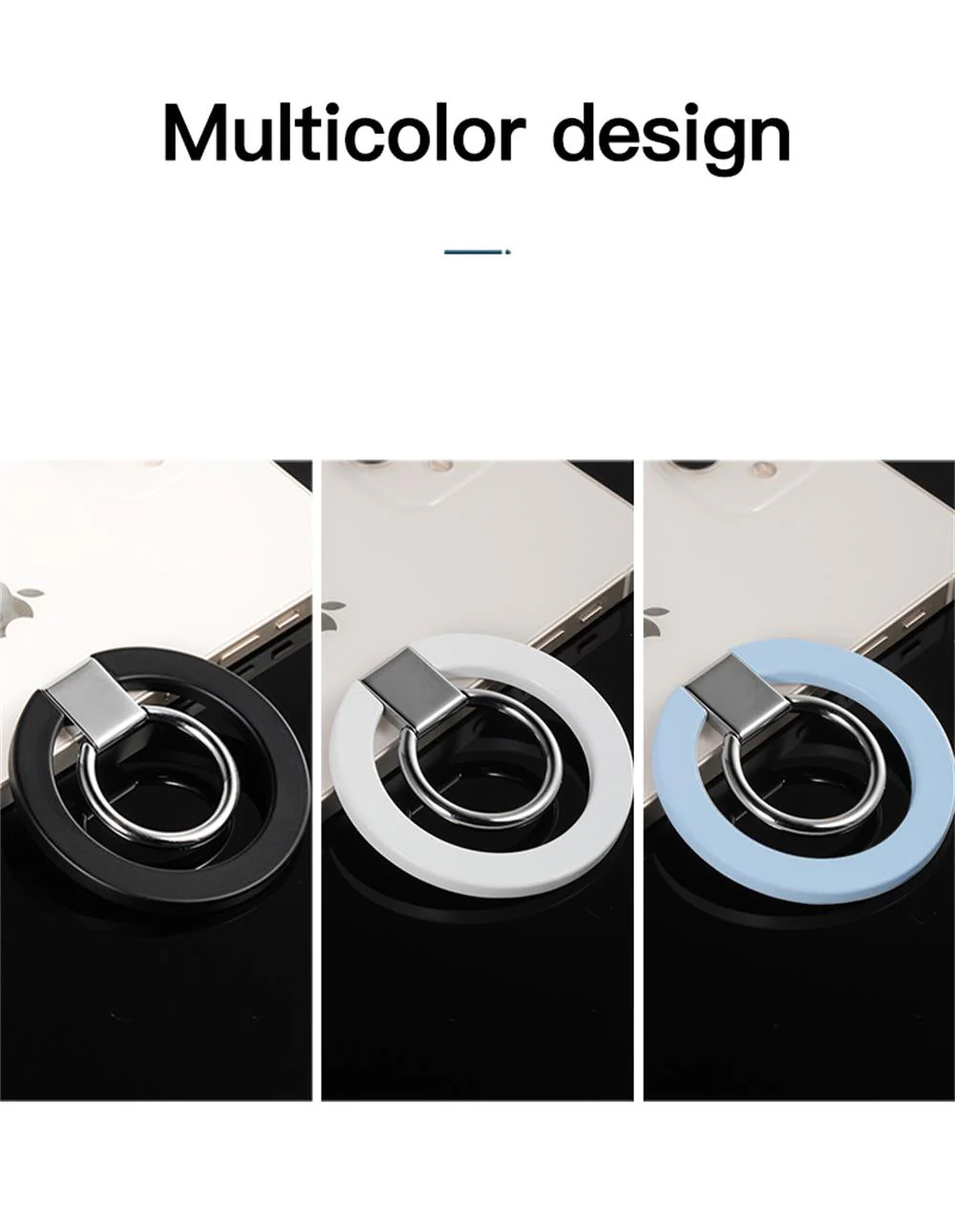 Adjustable Metal Magnetic Phone Holder Ring - Image 8