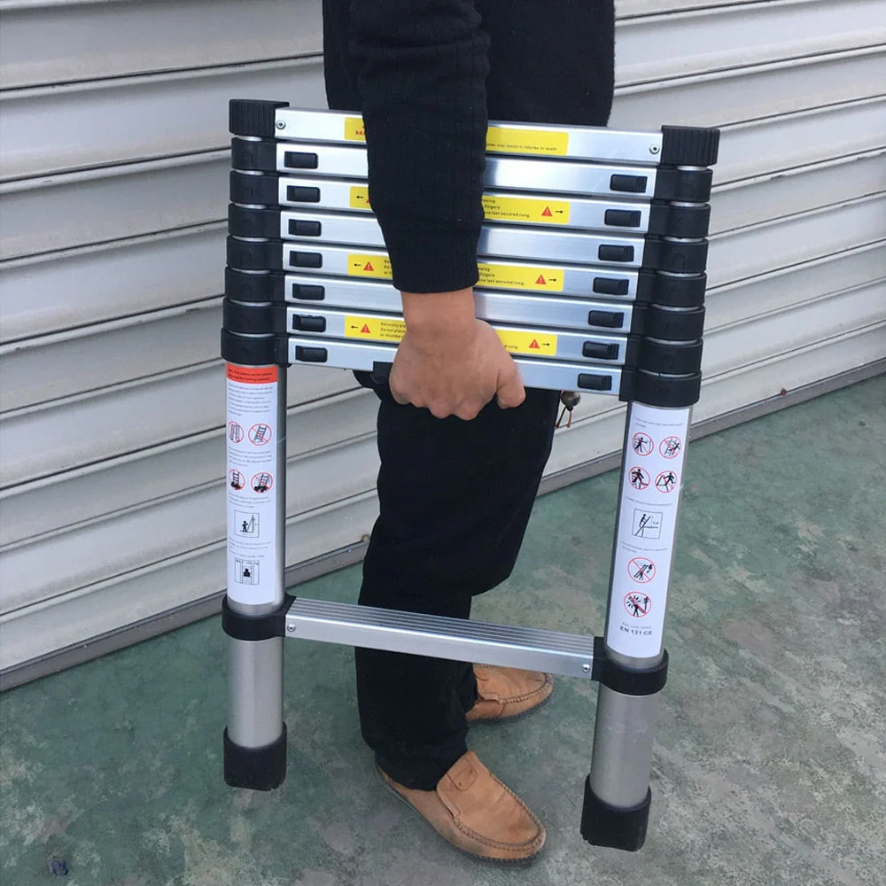 Adjustable Non-Slip Foldable Telescopic Ladder - Image 2