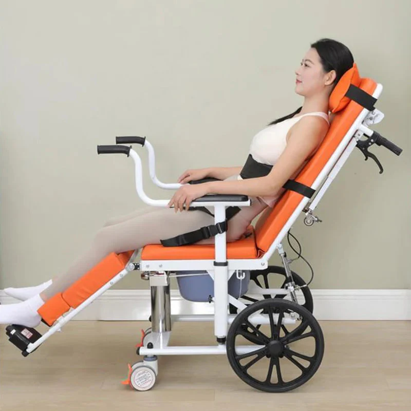 Adjustable Nursing Support Reclining Patient Transfer Chair - Image 2