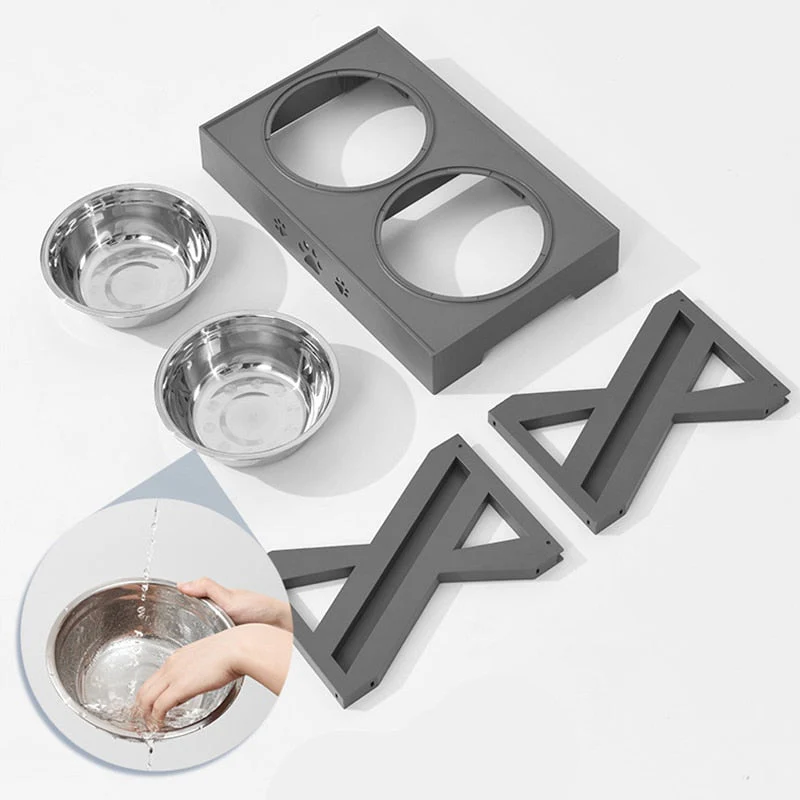 Adjustable Pet Double Food Bowl - Image 4