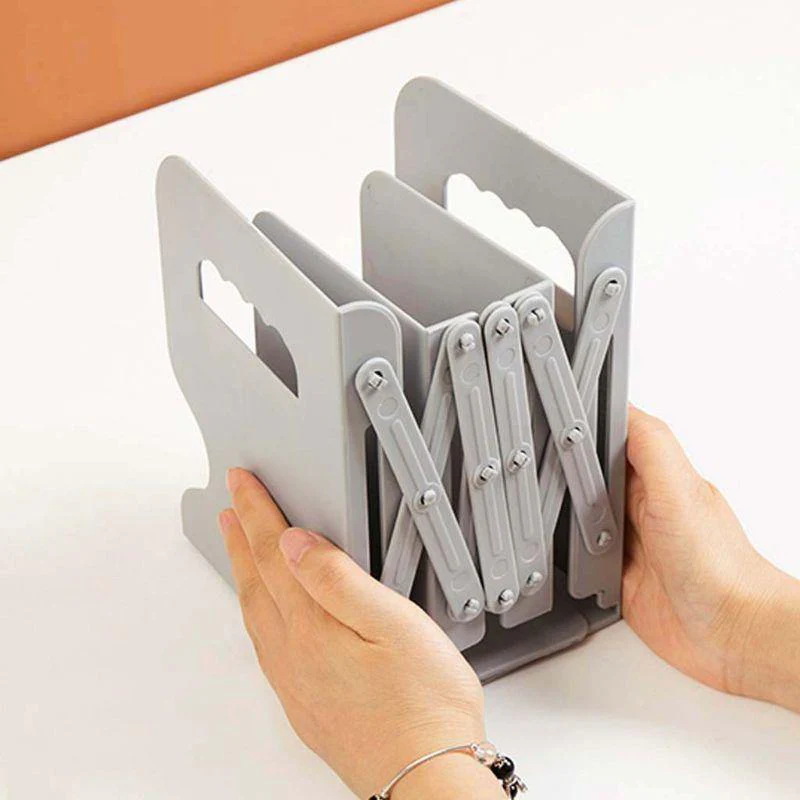 Adjustable Retractable Book Holder with Pen Holder - Image 4