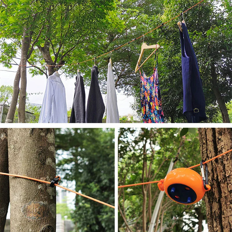 Adjustable Retractable Portable Travel Friendly Clothesline - Image 3