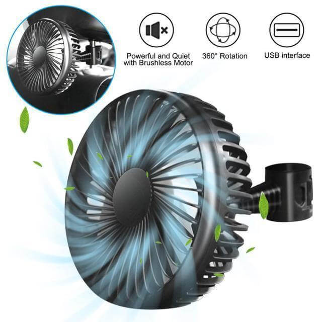 Adjustable Wind Cooling Car Fan - Image 12
