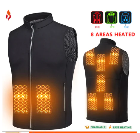 Adjustable Winter Electric Heated Vest - Image 12