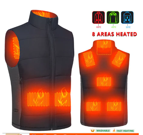 Adjustable Winter Electric Heated Vest - Image 13