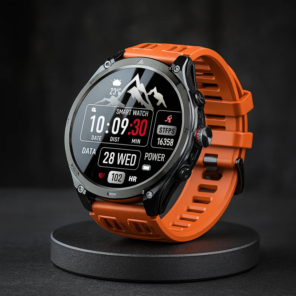 Advanced Sports GPS Waterproof Fitness Tracker Smartwatch