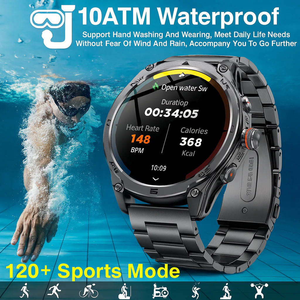 Advanced Sports GPS Waterproof Fitness Tracker Smartwatch - Image 3