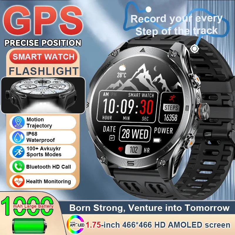 Advanced Sports GPS Waterproof Fitness Tracker Smartwatch - Image 7
