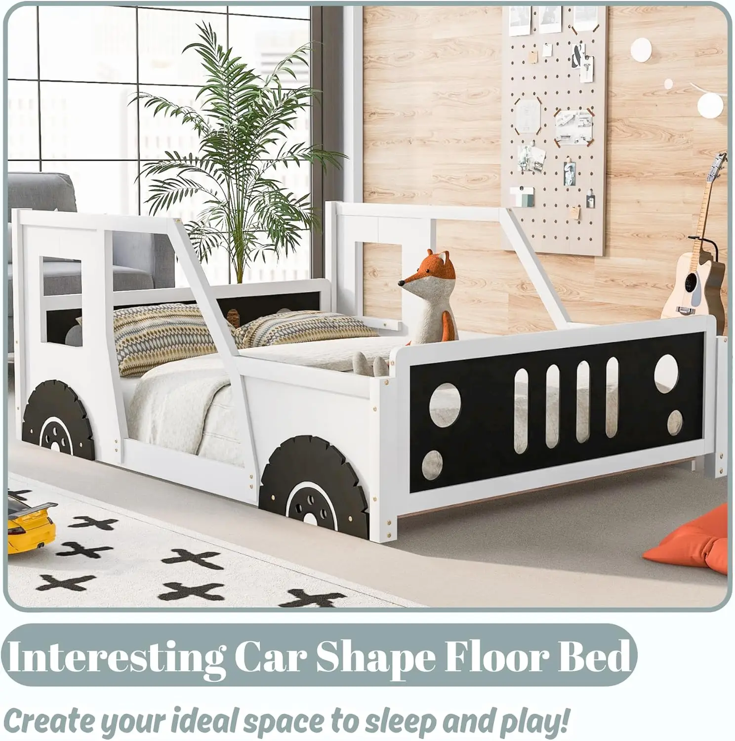 Adventure Racer Full-Size Wooden Car Bed - Image 4