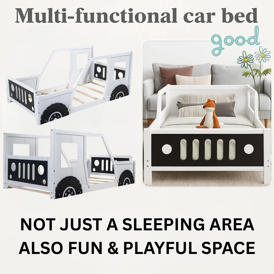 Adventure Racer Full-Size Wooden Car Bed - Image 5