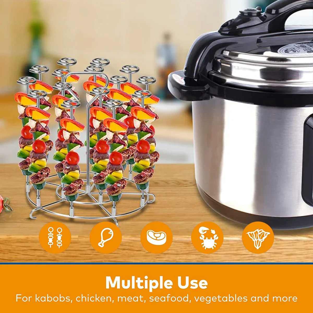 Air Fryer Vertical Kebab Maker Stand - Image 4