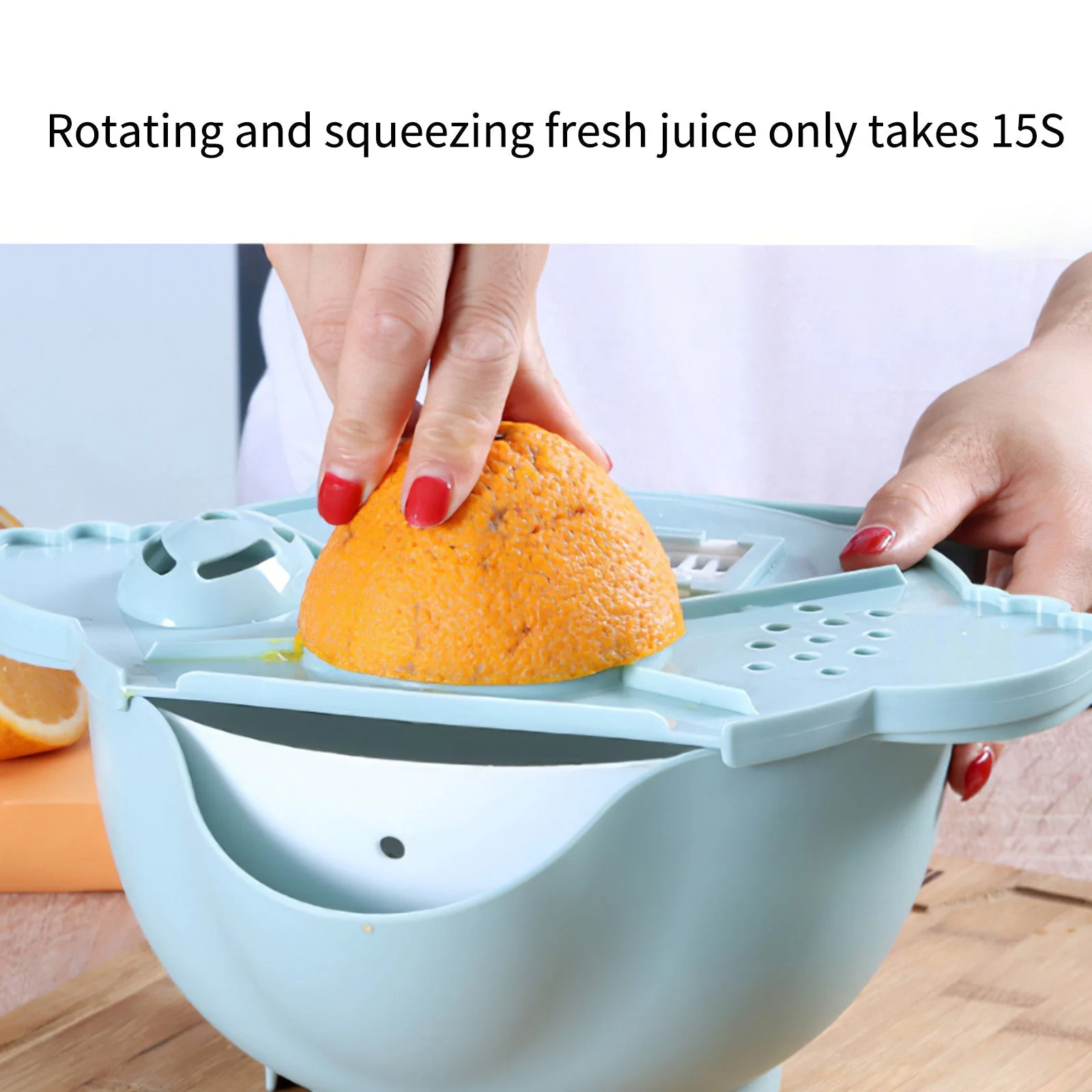 All-in-One Drain Basket Vegetable Grater - Image 3