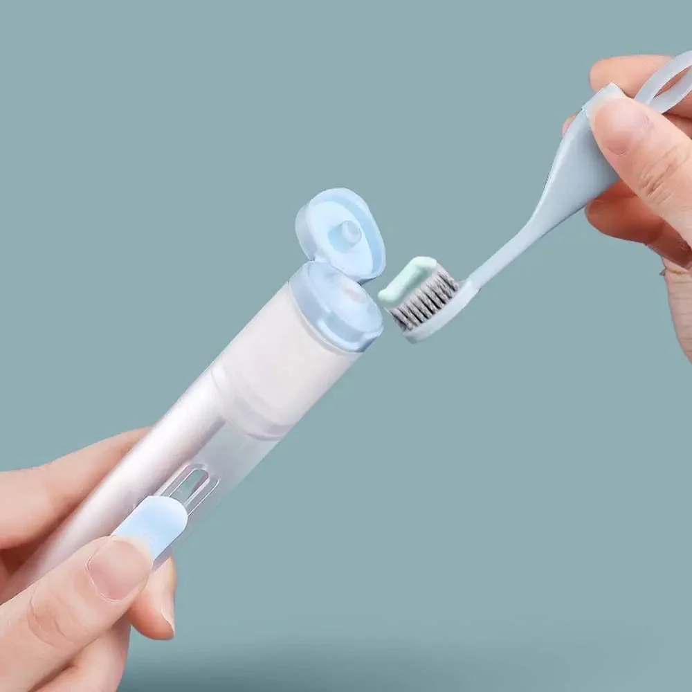 All-in-One Travel-Friendly Toothpaste Dispenser Toothbrush - Image 4