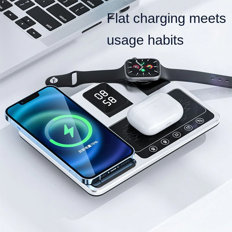 All-In-One Wireless Charging Dock Clock - Image 6