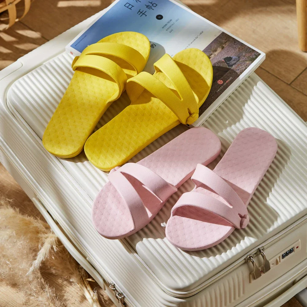 All Season Colorful Foldable Travel Slippers - Image 2