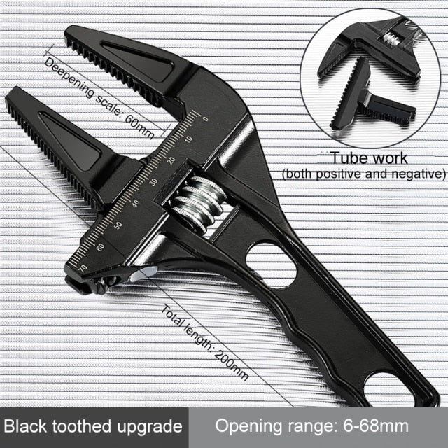 Aluminium Universal Adjustable Wrench Tool - Image 13