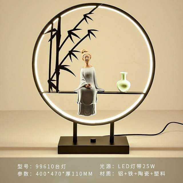 Aluminum Ring Creative Table Lamp - Image 11