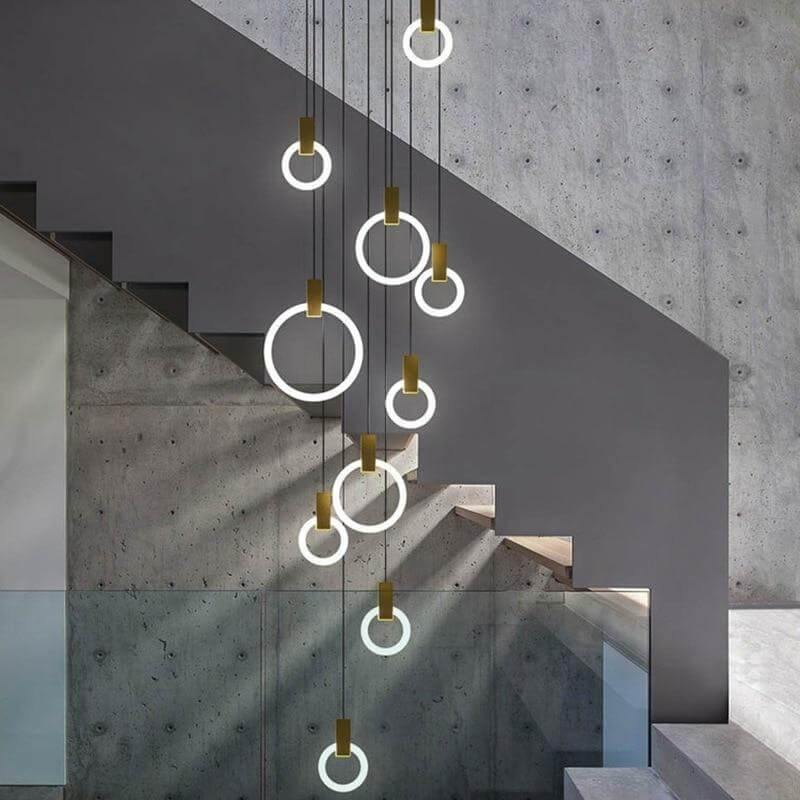 Aluminum Rings Hanging Lights - Image 4