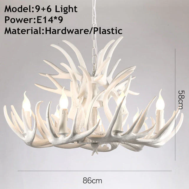American Loft Style Deer Horn Pendant Light - Image 10