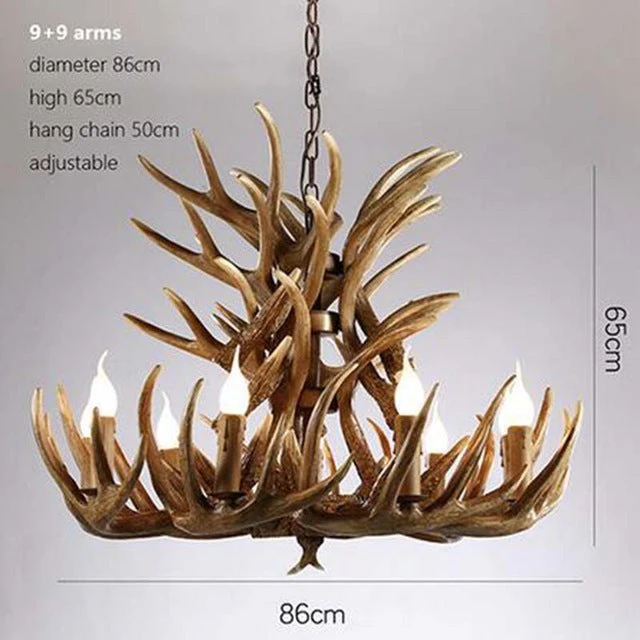 American Loft Style Deer Horn Pendant Light - Image 11