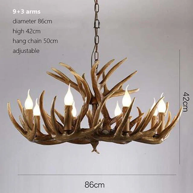 American Loft Style Deer Horn Pendant Light - Image 12