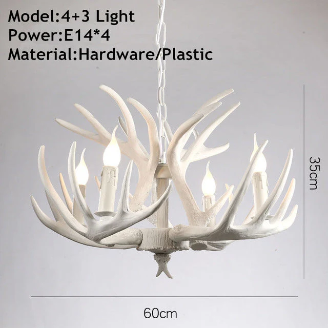 American Loft Style Deer Horn Pendant Light - Image 16
