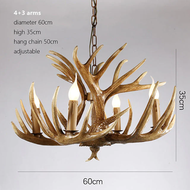 American Loft Style Deer Horn Pendant Light - Image 18