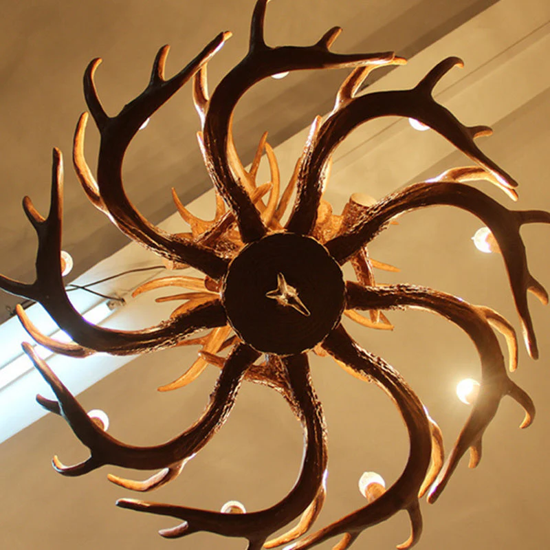 American Loft Style Deer Horn Pendant Light - Image 4