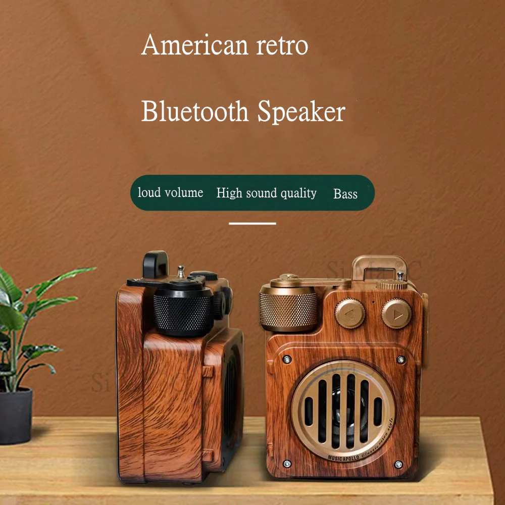American Style Retro Bluetooth Radio Speaker - Image 4