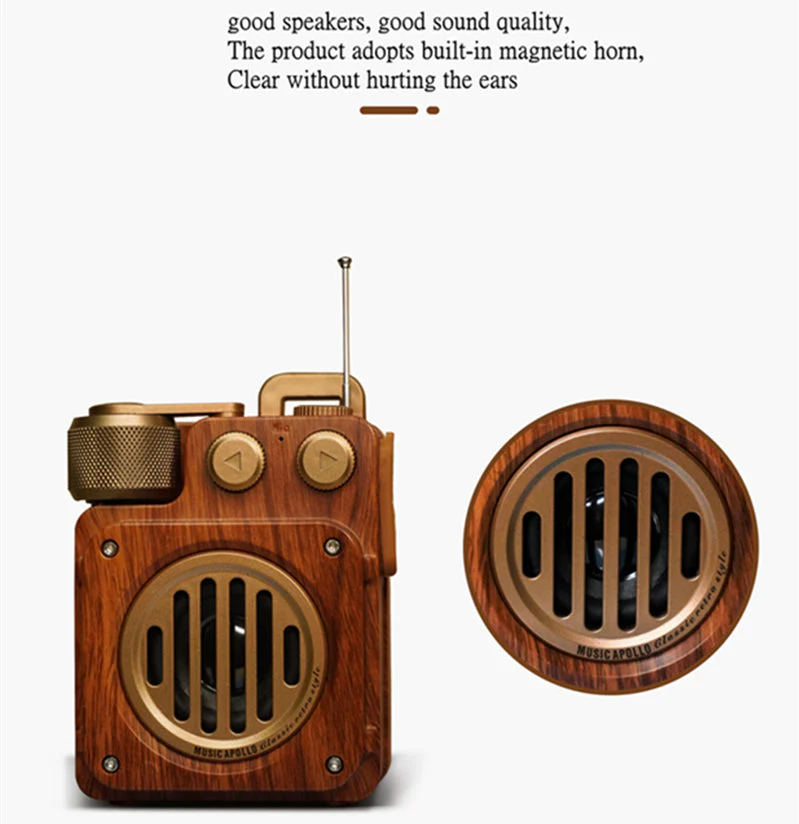 American Style Retro Bluetooth Radio Speaker - Image 5